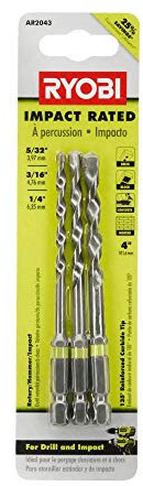 Ryobi AR2043 Impact Rated Masonry Set (3-Piece)
