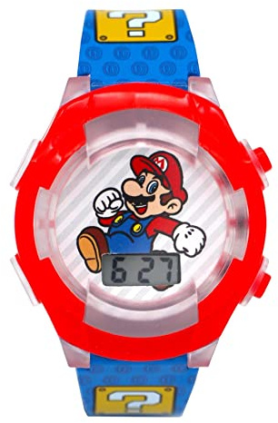Accutime Super Mario Light-Up Digital Watch: Time for Adventures! (Ages 3+)