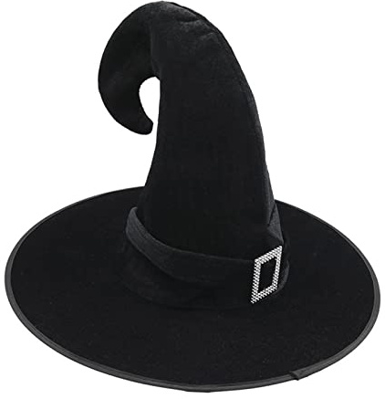 Cloudairy Hexenhut Damen Halloween Deko Hexen Zubehör für Halloween Party Karneval Maskerade Cosplay Kostüm Zubehör