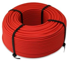 Sovolar Premium Solarkabel 6mm2 Rot 100m als Rolle mit TÜV flexibel Photovoltaik Kabel PV Kabel Solar Verlängerungskabel für Solarpanel Wechselrichter für Privatkunden mit 0% MwSt