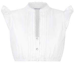 Stockerpoint Dirndlblus satin, Vit, 38