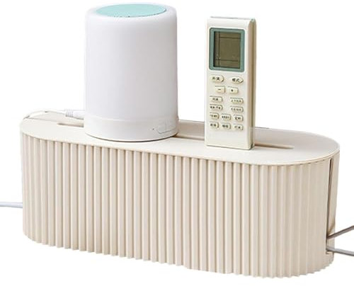 1/2 Boîte de Rangement de câbles pour Cordon câble pour Cacher Les multiprises | Solutions Gestion des câbles Bureau | Organisateur de Cordons pour Bureau, TV, Ordinateur, système de hub USB