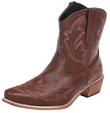 Regali di Natale economici Stivali Gomma Bambina Stivali Donna Alti Fino al Ginocchio Pelle Texani Donna Estivi Stivali Moto Enduro Cowboy Boots Stivali Donna Tacco Alto E