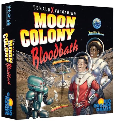Rio Grande Games Moon Colony Bloodbath Strategy Card Game, 1-5 Players, Engine Building Board Game Ages 14+