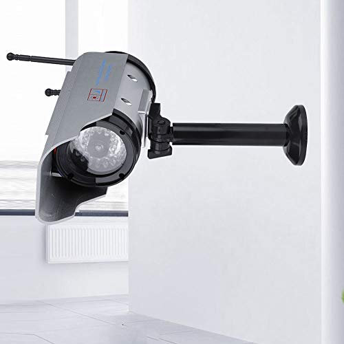 Denash Solar Power Dummy-Kamera, CCTV Fake Indoor/Outdoor Einstellbare Kamera