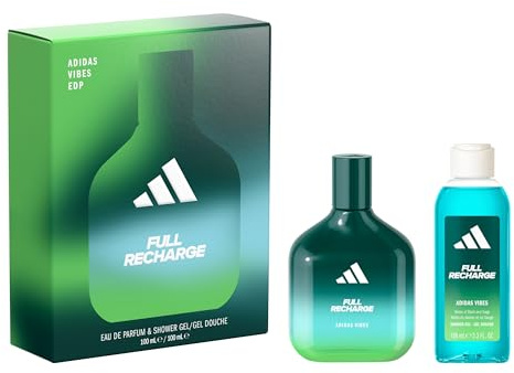 Das adidas Vibes-Set enthält das Eau de Parfum Full Refill und das Duschgel