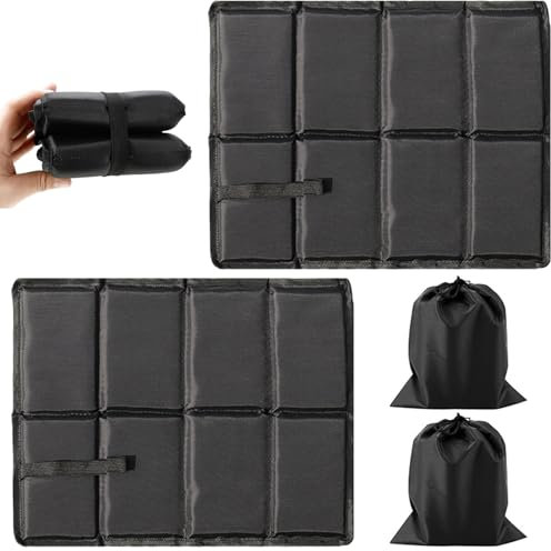 YCHYAN 2 Stück Sitzkissen Outdoor, Thermositzkissen Faltbar Wasserdicht und Feuchtigkeitsbeständig, Sitzunterlage Outdoor Kinder, mit 2 Aufbewahrungstaschen, Maschinenwaschbar, für Picknick, Wandern