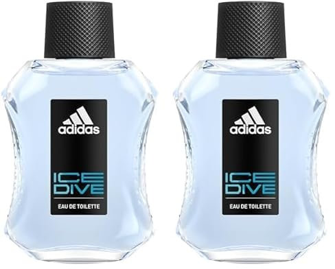Adidas - Eau de Toilette Ice Dive - Profumo Uomo Spray 100 ml (Confezione da 2)