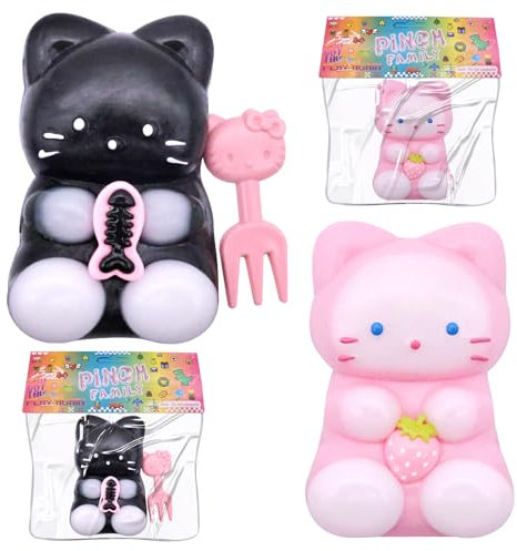SPERMUOY Squishy Katze Katzenpfoten Squishy,2 Stück Squishy Spielzeug Katze,Squishy Cat Paw Squishy Toys Zum Stressabbau Funny Cat Paw Squishy Toys Squeeze Antistress Spielzeug