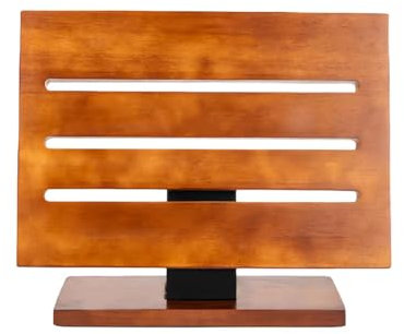 Bnnlqpsttg - Portacuchillos de madera magnética multifuncional para almacenamiento eficiente de utensilios de cocina