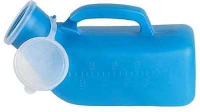 Portable Urinoir Homme, 1200ml Urinal Homme, Urinoirs pour Hommes, Bouteille Urine avec Couvercle Plastique Réutilisable pour Voyages, Camping, Déplacement