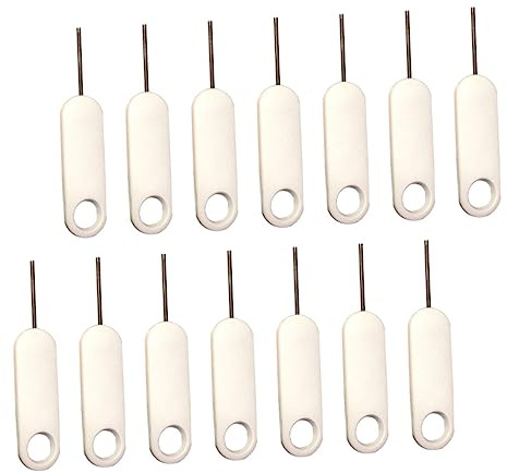 UTHCLO Set 20 Aghi Rimozione Sim Smartphone in Acciaio Resistente Perno Estrazione Vassoio Sim, Accessori Compatibili per Dispositivi Cellulari, Pratici e Durevoli per Uso Quotidiano