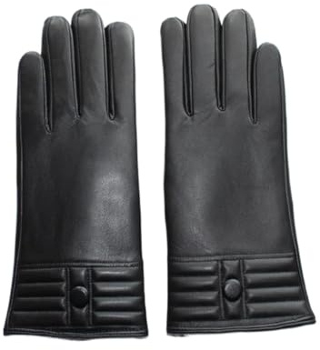 Guantes De Cuero Para Mujer Guantes importados for mujer, guantes de cuero for dama, suaves, fríos y cálidos, for invierno(8.5)