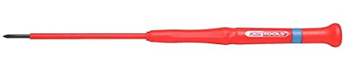 KS Tools 500.6136 Destornillador de precisión con aislamiento protector para tornillos de estrella PH, PH00
