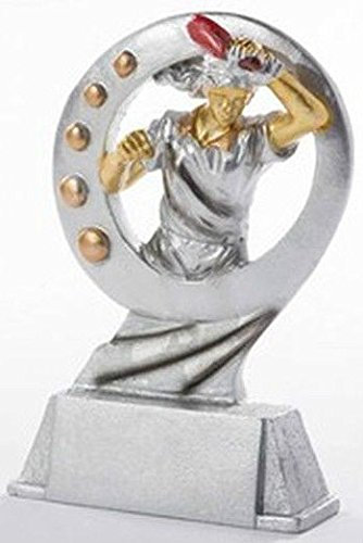 RaRu Tischtennis-Pokal Resin-Figur Damen mit Wunschgravur