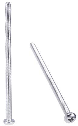 sourcing map 10 Stk Maschinenschrauben Platte Kreuzschlitzschrauben Schrauben M4x80mm