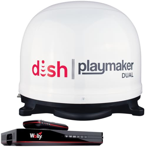 Winegard Dish Playmaker Bundle Automatic Satellite Antenna, White