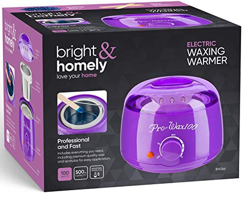 Waxing Kit, Wax Warmer Heater Pot Wax Machine for Hair Removal Professional Full kit with 100g Beans and 10 Applicator Sticks