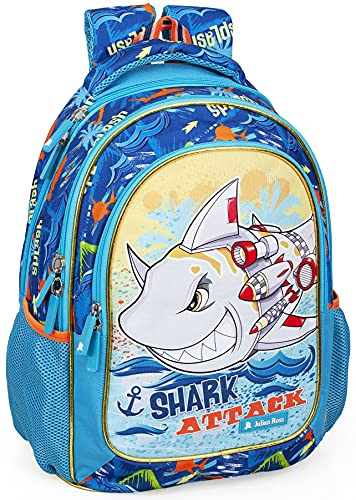 Julian Ross Barnryggsäck, 43 cm, flerfärgad, ryggsäck, glitter, Hai Max,