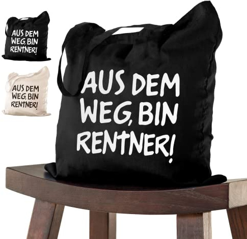 ELES VIDA Abschiedsgeschenk Rentner Tasche 38x42 zur Pensionierung | Dankeschön bei Verabschiedung, Kollegen Kollegin zum Ruhestand Renteneintritt oder Pensionierung - Abschiedsfeier Geburtstag