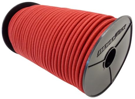 Gummiseil Expanderseil 6mm 10m mit PE Mantel in Rot Gummileine Planenseil Leine Gummischnur Gummikordel