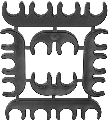 Separatori di cavi per candele, 8 mm ABS nero resistente all'usura resistente al calore durevole morsetto separatore per cavi di accensione