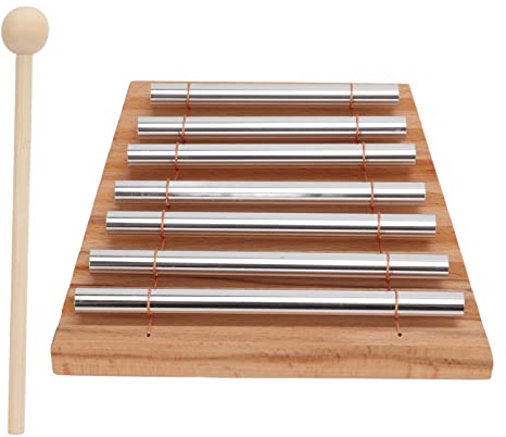 VGEBY 7-Ton-Handglockenspiel, mit SCHL?Gel, Handglockeninstrument, fr Klassenzimmer, Gebet, Yoga, Musik