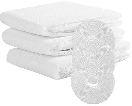 Albert Austin 3 Pack Mosquito Netting Window Screen Fly Net for Windows Self Adhesive Chemical Free Mesh Curtain Easy Installation with 3 Sticky Tape Rolls Customise Size Keep Bugs Bee Flies Away DIY
