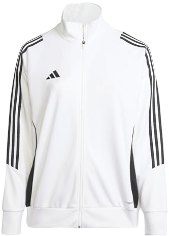 adidas Women's Tiro 24 Training Jacket, White/Black, 2X
