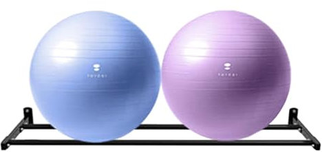Yogamatten Lagerregal Gymnastikball-Halter, Wandhalterung – großes Yoga-Ball-Aufbewahrungs-Wandregal für Therapie, Stabilität, Balance, Medizinbälle, Sportausrüstung, Organisation, Fitnessstudio, Gara