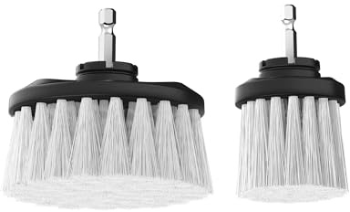 Dirt Devil Soft Bristle Cleaning Brush Set, 2 Piece, 2 and 3.5 Brushes Included, For Use on Glass, Hardwood, Ceramic and More, Gentle Cleaning, Scrubber Brush Drill Attachment for Cleaning