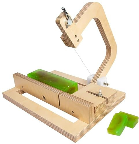 KHZKHC Taglierina per Sapone in Legno, Produzione di Sapone Fatto a Mano Professionale, Dimensioni di Taglio Regolabili, per Realizzare Sapone Fai da Te, Tagliare Burro, Formaggio