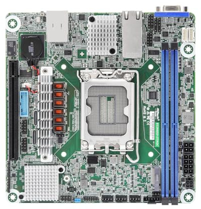 ASRock Rack Server Mainboard EC266D2I-2T/AQC Mini-ITX 2X 10GLan Single Socket V1 (LGA 1700) Intel Xeon E-2400 Series