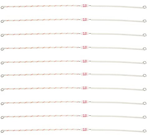 Respicefinem 10Pcs Ceramica Morsettiera Cablaggio Accessorio Elettrico E Componenti Industriali Con Corrente 20A Lunghezza 300MM Resistenza A Temperatura 216℃ Per Sistemi Elettrici Indu