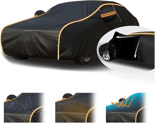 Car Tarpaulin Made for VW Golf 6 Cabrio(2011-2012) Half Garage for Car,Hail Protection Car Cover,Waterproof Breathable-9912