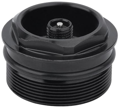 Qyrugcxs Fahrrad-Vorderradgabel-Ventilmutter, Fahrrad-Luftgabelkappen-Montagegewinde, 31 X P1,0 Mm, Ventilkern, Fahrradzubehörteile