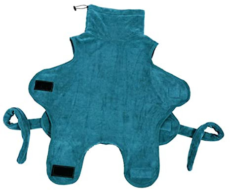 FONDOTIN Haustier-Pyjama Weicher Plüsch-hundebademantel Schnelltrocknend Für Hundewelpen Zufällige Farbe