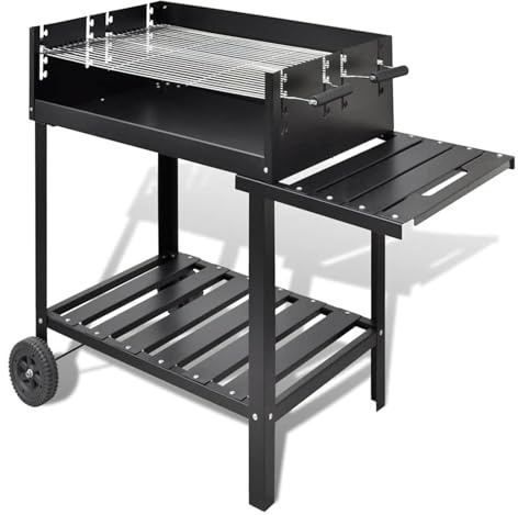 Gecheer Supporto per BBQ a Carbonella con 2 Ruote,P40714