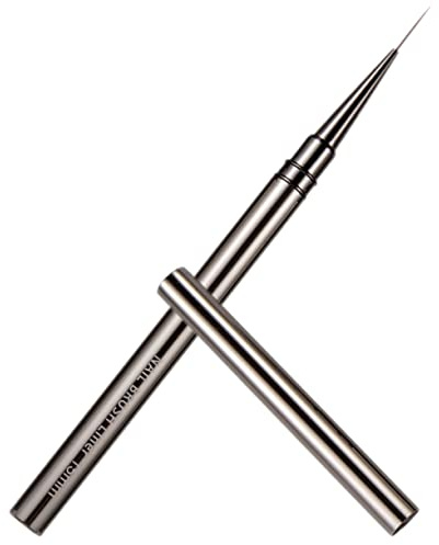 SAFIGLE Nageldesignpinsel Anwendung Nagelkunst Feine Schwarz Metall für Muster und Glatte Nailart Zubehör für Professionelle Maniküre Anfänger