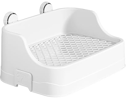 Cat Sandbox - Litter Tray | Cat Litter Box with Lid | Large Capacity Cage Litter Box | Portable Feline Toilet Box | Reusable Hooded Cat Toilet | Square Pet Toilet with Buckle for Guinea Pigs, Danglin