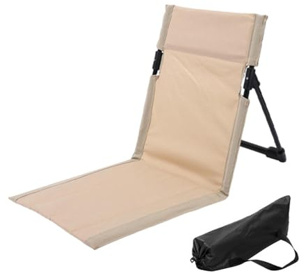 Celuicion Strandstuhl, Campingstuhl, Sonnenliege, Strandliege, Klappbar, Verstellbare Rückenlehne, Leicht & Tragbar mit Tragetasche, für Camping, Garten, Pool