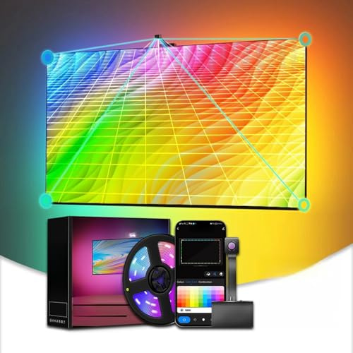 Luci LED TV Retroilluminazione sincronizzata con l'app Screen Graffiti Selettore Colori Schermo Luci Che Si sincronizzano con Sfondo a Colori RGB Striscia Luminosa Smart SYNC
