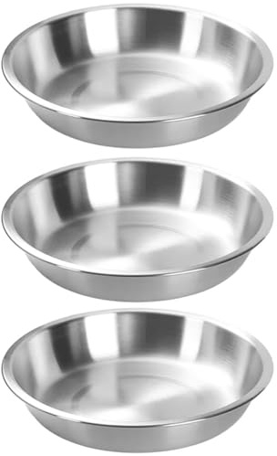 3 moules à tarte empilables en acier inoxydable (24 cm), compatibles four