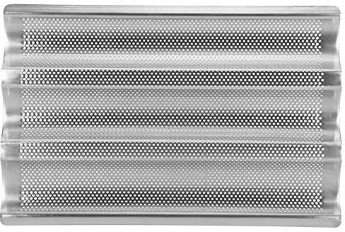 Generic Baguetteform 3 Räfflor Rostfritt Stål Franska Brödbakningsverktyg för Bekväm Rengöring, 430 Rostfritt Stål, Silver, Festlig Matlagning