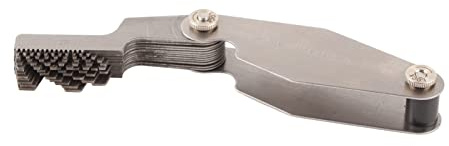 Spacnana Jauge de Filetage, Outil de Mesure du Pas de Vis en Acier au Carbone, 16 Dents pour Filetage à 29 Degrés, Idéal pour les Ingénieurs et les Machinistes (Gabarit de en forme de T à