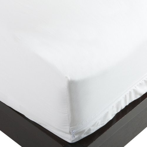 Allersoft 100% bomull dammkvalster & allergitest madrass skydd Modern King Vitt