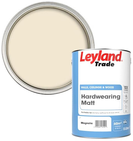Leyland Trade Hardwearing Matt - Magnolia 5