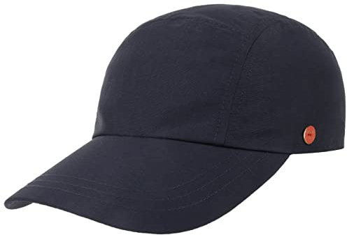 Mayser Riccardo Sunblocker Keps Damer/Herrar - Made in the EU fullcap sportkeps basebollkeps Sluten på baksidan, med skärm Sommar Vår-sommar - 56 cm mörkblå