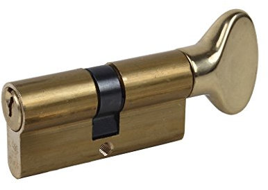 Cofan Cilindro europeo con pomo | Medidas desde 30/30 y 30/40 | Color latón | Leva larga