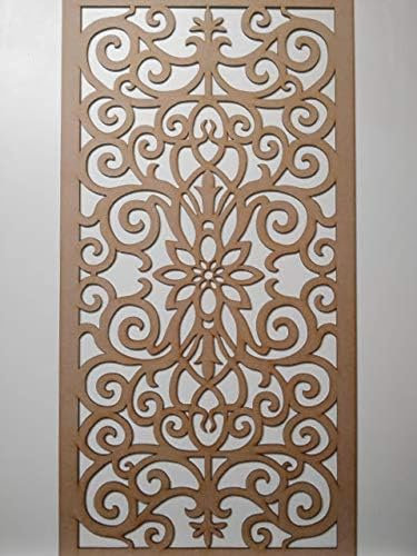 Laserkris, griglia per schermare il radiatore a parete, pannello decorativo in MDF perforato (4 x 2) G1.